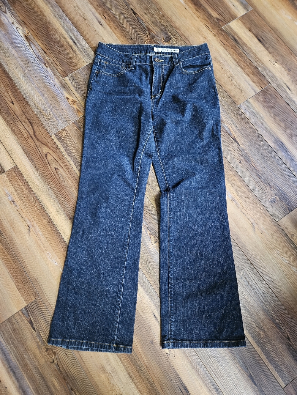 Women’s Dark Blue Wide-Leg Jeans - Classic Flare By DKNY